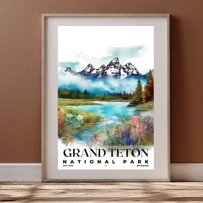 Grand Teton National Park Poster, Travel Art, Office Poster, Home Decor | S4 - image4